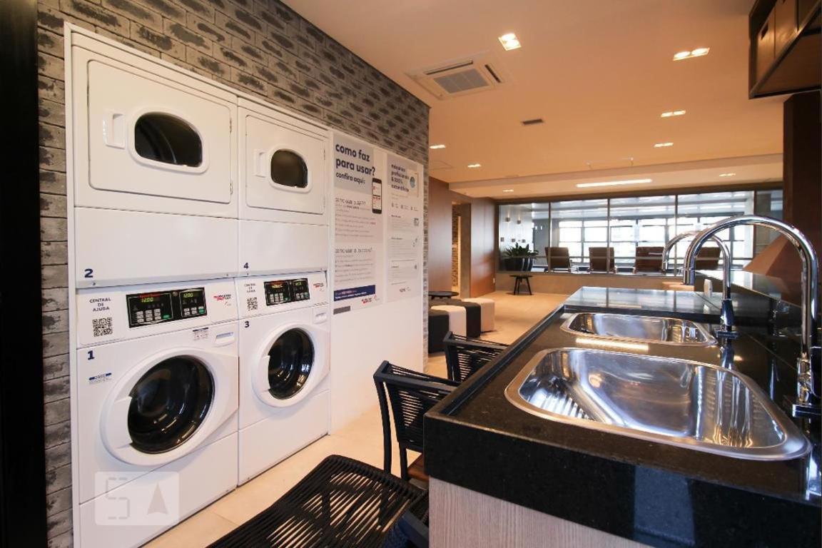 Studios No Melhor Ponto De Moema Garagem Lazer E Metro Perto Wifi Gratis Сан-Пауло Экстерьер фото
